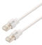 L-COM TRM695ASFZ-WHT-10F TRM695ASFZ-WHT-10F Enet Cable CAT6A RJ45 PLUG-PLUG 10FT New