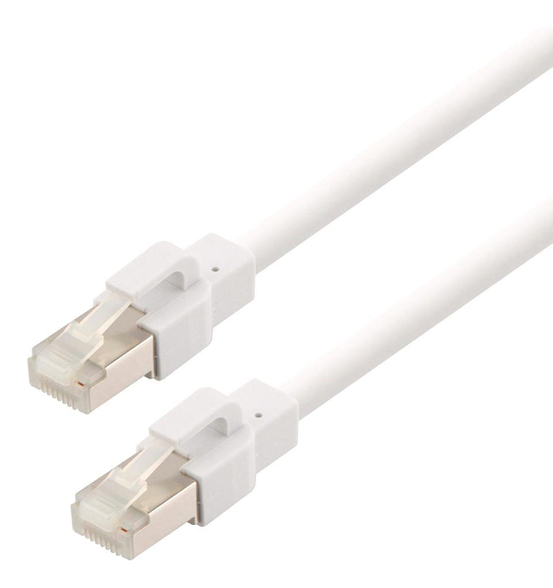 L-COM TRM695ASFZ-WHT-10F TRM695ASFZ-WHT-10F Enet Cable CAT6A RJ45 PLUG-PLUG 10FT New