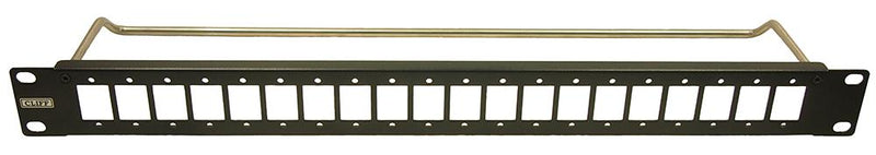 Cliff Electronic Components CP30163 Patch Panel 4-40 Hole Unloaded 20 Ports 1U CP301xx Series