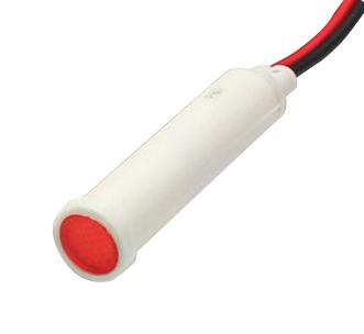 Mallory FL1P-8QW-1-R12V LED RED 8MM Snap 12VAC/DC STK &pound; 99AC2679