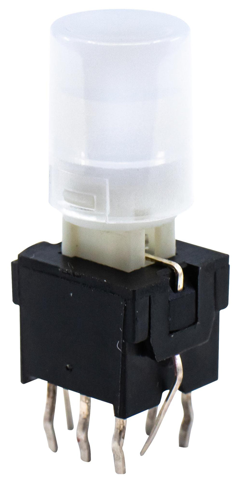 E-SWITCH LP4OA1PBCTR Pushbutton Switch LP4 Series Dpdt Momentary Round Transparent New