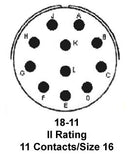 Amphenol Industrial PT06A-18-11P PT06A-18-11P Circular Connector Plug Size 18 11POS Cable