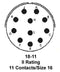 Amphenol Industrial PT06A-18-11P PT06A-18-11P Circular Connector Plug Size 18 11POS Cable