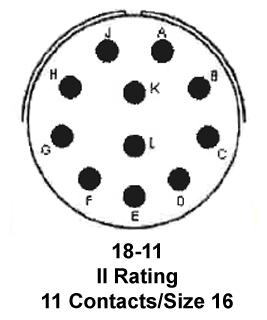 Amphenol Industrial PT06A-18-11P PT06A-18-11P Circular Connector Plug Size 18 11POS Cable