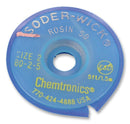 CHEMTRONICS 8025 DESOLDERING BRAID, 1.524M, 1.5MM