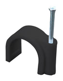 PRO Elec PELB0173 PELB0173 Fastener Nail Mount Cable Clamp 6 mm PE (Polyethylene) Black