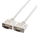 Roline 11.01.6230 Computer Cable D Subminiature Plug 9 Way Socket 9.8 ft 3 m Beige