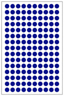 Multicomp PRO MP010408 Label Round Self Adhesive 12 mm Paper Blue