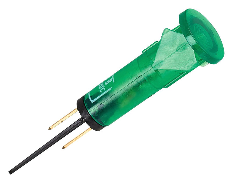 Multicomp PRO MP008570 MP008570 Neon Indicator 250 VAC Green 10 mm Dome New