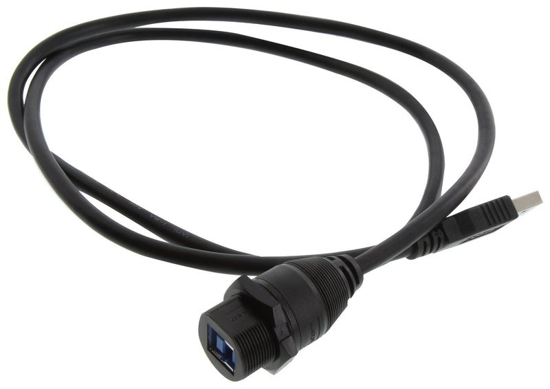 L-COM U3A00019-1M USB Cable 3.0 A PLUG-B Rcpt 3.3FT