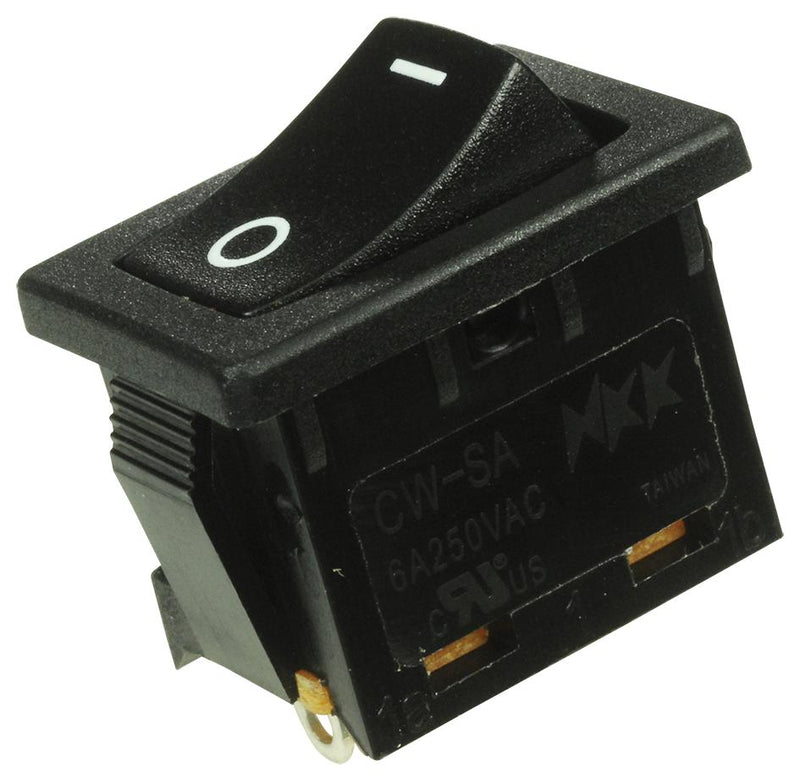 NKK Switches CWSA11AAN1S Switch Rocker Spst 6A 250VAC Black