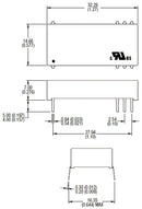 Murata Power Solutions NDY1205C Isolated Through Hole DC/DC Converter Low Profile ITE 2:1 3 W 1 Output 5 V 600 mA