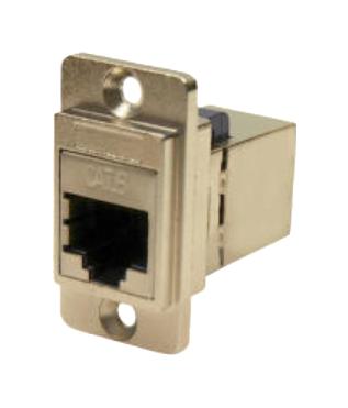 Cliff Electronic Components CP30722SM CP30722SM In-Line Adapter Cat6 CSK Hole RJ45 Adaptor Dual Entry Feed Through Series Jack