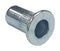 TR Fastenings W/M12SHORT/FLG/OE/ST/KG Rivet Nut Blind Open End M12 x 16 mm Steel Zinc Knurled Body