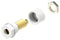 Tenma 72-14140 Banana Test Connector Jack Panel Mount 36 A 70 VDC Gold Plated Contacts White