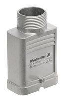 Weidmuller HDC HQM TOLU 1PG21 Heavy Duty Connector Hood PG21 Rockstar Series 180&deg; Zinc Body