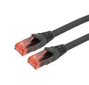 L-COM TRD624AUF-BLK-05F Enet Cord CAT6A RJ45 PLUG-PLUG 0.5 New