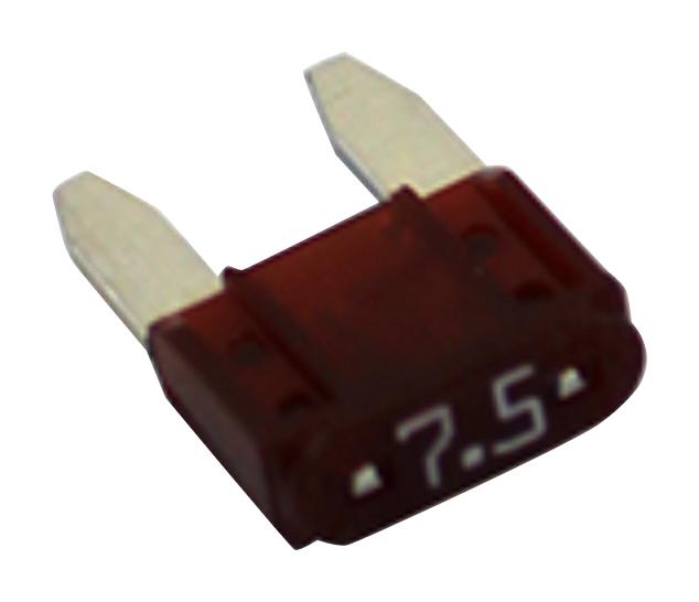 Littelfuse 0MIN07.5V Fuse Automotive Fast Acting 7.5 A 32 V 10.9mm x 3.8mm 8.8mm Mini Series