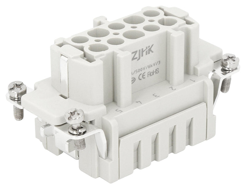 Multicomp PRO MP009566 Heavy Duty Connector MP-HE Inserts Insert 10+PE Contacts 10B Receptacle