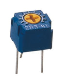 Nidec Copal Electronics CT-6EP501 Trimmer Potentiometer Top Adjustment 500 ohm 1 Turns Through Hole CT-6 Series mW &plusmn; 10%