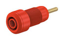 Staubli 65.3304-22 2MM Banana Jack Panel Mount Solder 10 A 600 V Gold Plated Contacts RED 23AH8772