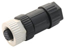 Amphenol LTW M12A-12BFFA-SL7001 Sensor Connector 12 Pole M12 Receptacle M Series Female Positions Solder Socket