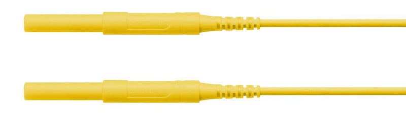 Schutzinger HSPL 8568 / AWG16 150 GE Test Lead 4mm Banana Plug Shrouded 6 kV 16 A Yellow 1.5 m