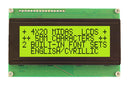 Midas MC42005A6WR-SPTLY-V2 Alphanumeric LCD 20 x 4 Black on Yellow / Green 3V Parallel English Cyrillic Transflective