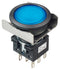 Idec LBW6L-M1RT64WS Illuminated Pushbutton Switch Flush Silhouette LBW Series Dpdt Momentary Spring Return 24 V