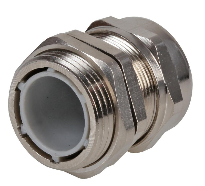 PRO Power PP002684 Cable Gland M32 x 1.5 16 mm 22 Brass Metallic - Nickel Finish