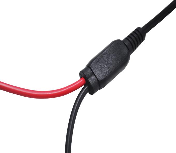 Multicomp PRO MP770285 MP770285 BNC Breakout Plug Alligator Clips x 2 39.5 " 1 m Black Red 5 A