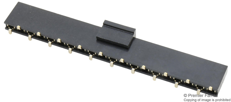 Multicomp PRO 2212SM-20G-75-B1-PCR PCB Receptacle Board-to-Board 2.54 mm 1 Rows 20 Contacts Surface Mount