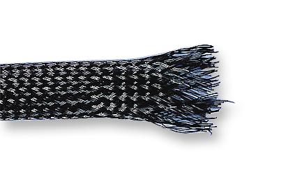 PRO POWER PETBK20B10 Sleeving, Expandable, Braided, 10 m, 33 ft, 20 mm, PE (Polyester), Black