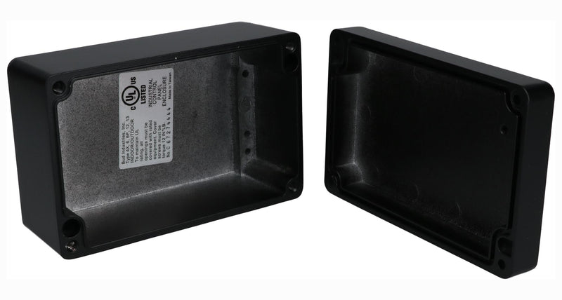 BUD Industries AN-1314-AB Enclosure Wall Aluminium Black New