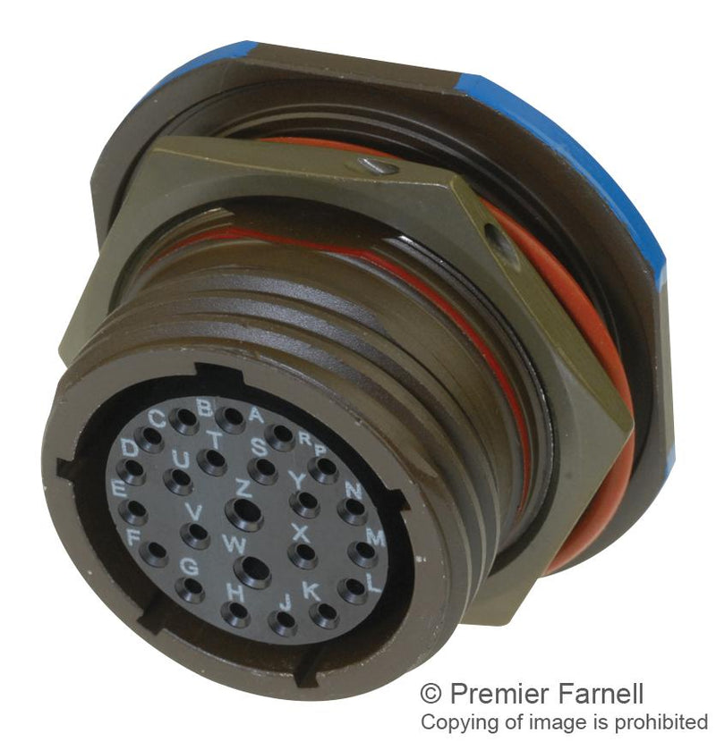 SOURIAU-SUNBANK / Eaton D38999/24FB2BN Circular Connector MIL-DTL-38999 Series III Jam Nut Receptacle 2 Contacts