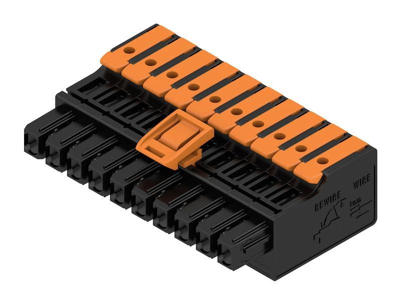 Weidmuller 2741750000 2741750000 Pluggable Terminal Block 5 mm 10 Ways 20AWG to 14AWG 2.5 mm&Acirc;&sup2; Snap In 26.8 A