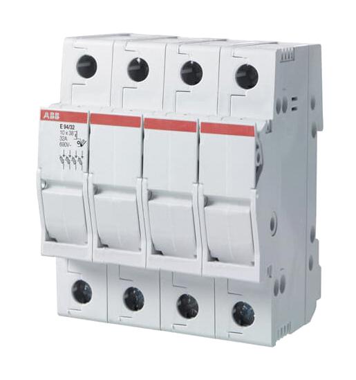 ABB E94/32 DIN Rail Fuse Holder 4P 32A 600V