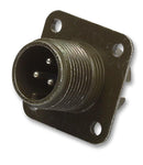 AMPHENOL 97-3102A-22-14P Circular Connector, 97 Series, Box Mount Receptacle, 19 Contacts, Solder Pin, Threaded, 22-14