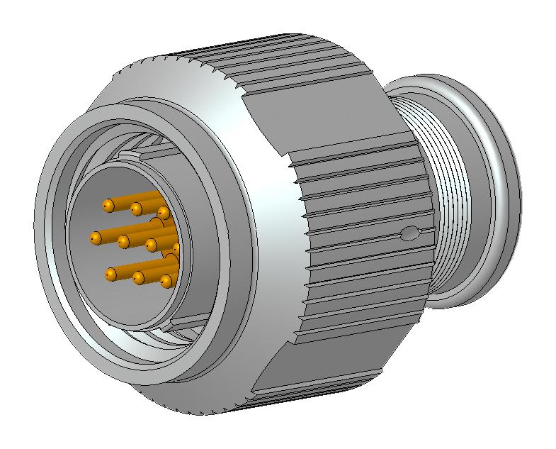 Amphenol Aerospace 2M801-036-16MT10-26PA Circular Connector Plug 26POS Cable