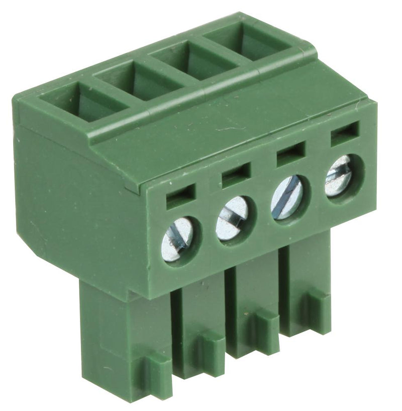 Multicomp PRO MC000098 Pluggable Terminal Block 3.81 mm 4 Ways 26AWG to 16AWG Screw 10 A