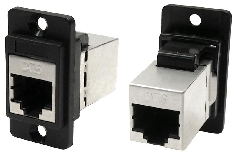 Cliff Electronic Components CP30722S In-Line Adapter Cat6 CSK Hole RJ45 Adaptor Dual Entry Feed Through Series Jack New