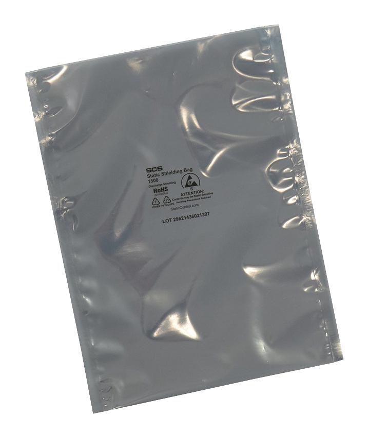 SCS 1501520 Anti Static Bag Shielding (Metal-Out) 20 &quot; 508 mm 15 381 76.2 &micro;m