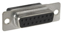 AMP - TE CONNECTIVITY 164532-4 D Sub Connector Housing, 15 Ways, D Sub, DB, AMPLIMITE HDP-20 Series, Receptacle, Steel Body