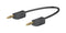 Staubli 28.0039-050-21 Test Lead PVC 2mm Stackable Banana Plug 60 VDC 10 A Black 500 mm