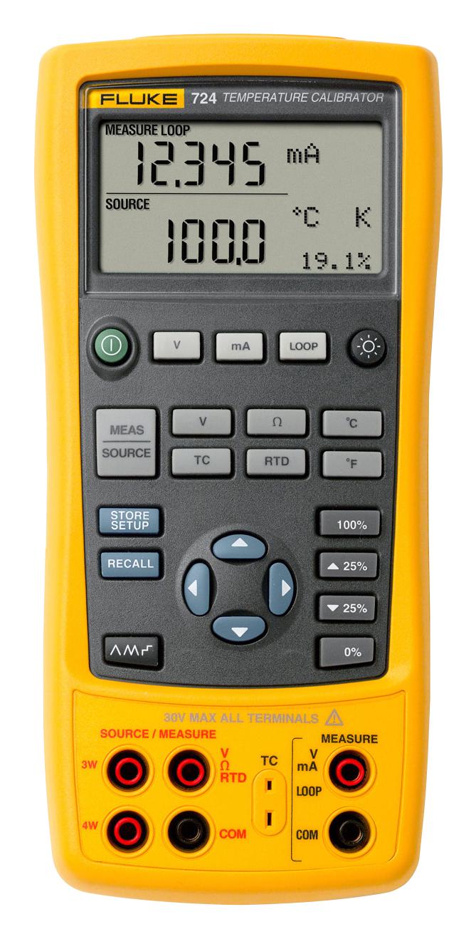 Fluke FLUKE 724 Calibrator Temperature 200 mm 96 47 0.02%+2LSD 650 g