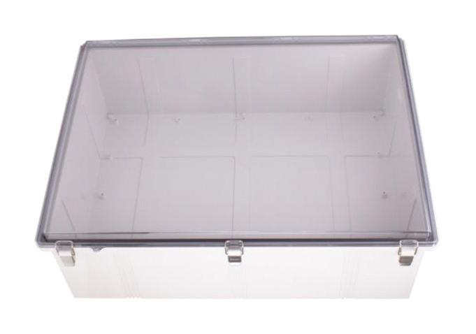 BUD Industries PTQ-11077-C Enclosure Multipurpose PC GREY/CLEAR