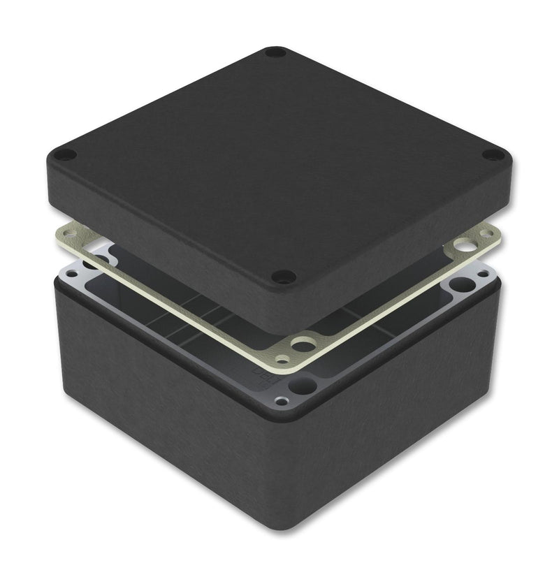 Deltron Enclosures 487-161609E-68 Metal Enclosure Heavy Duty Diecast IP68 Small Aluminium 90 mm 160