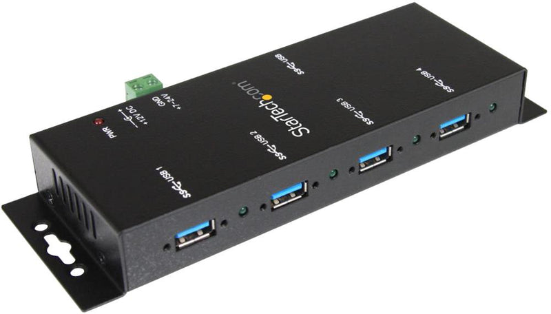 Startech ST4300USBM ST4300USBM 4-Port Industrial USB 3.0 Hub - Wall Mountable Bus Powered