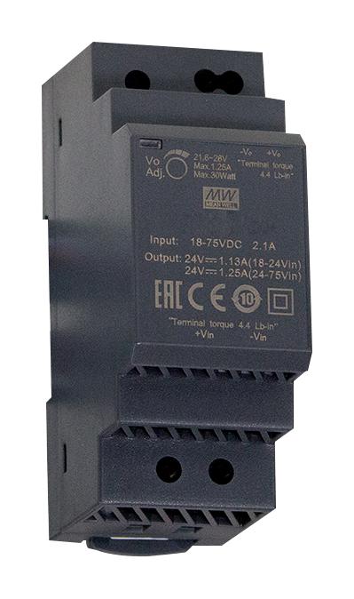 Mean Well DDR-30G-12 DC/DC Converter ITE & Railway 1 Output 30 W 12 V 2.5 A