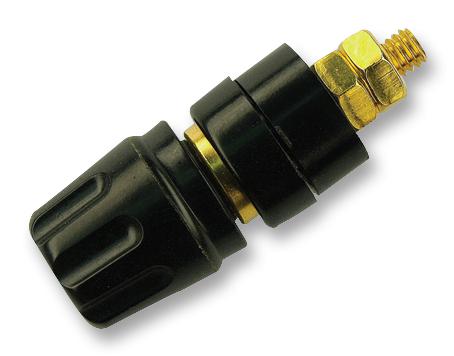 Hirschmann Test and Measurement 935981004 Banana Connector Jack Panel Mount 35 A 60 VDC Gold Plated Contacts Black